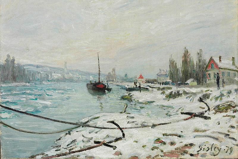 Alfred Sisley Mooring Lines oil painting image